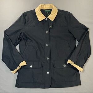 Lauren Ralph Lauren Cord-Collar Canvas Barn/Chore/Utility Jacket - Womens Large